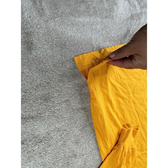 Victoria's Secret Pink Campus Long Sleeve Tee Shirt,Yellow XS - Picture 4 of 9